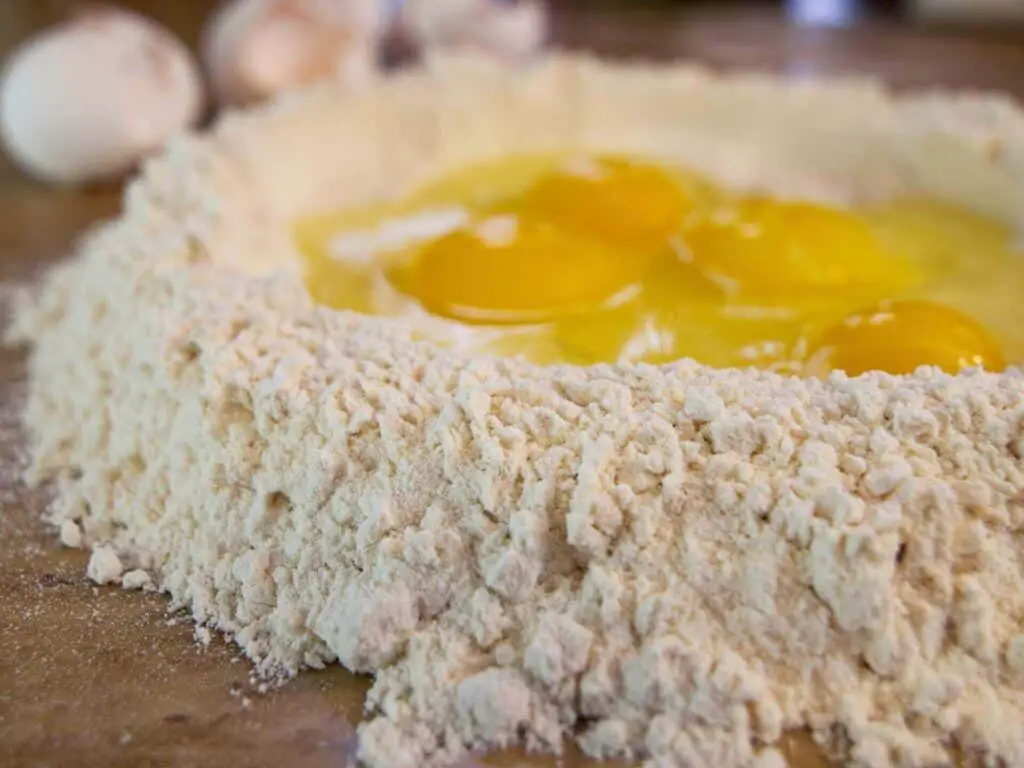 Eggs and flour