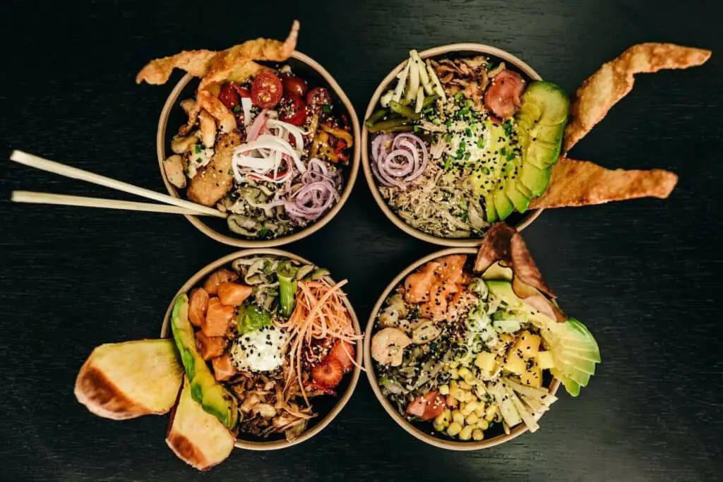 Poke bowls